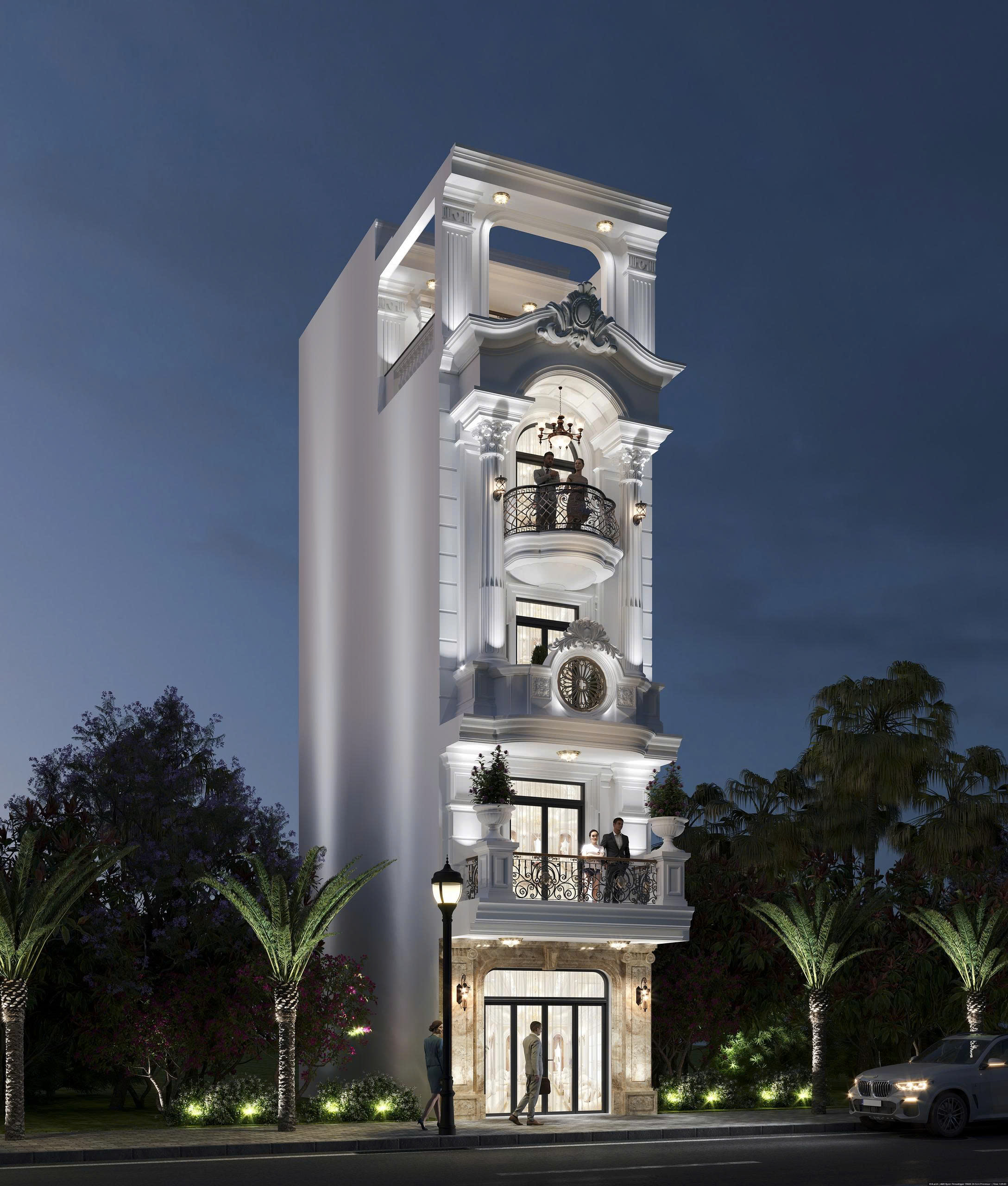 THI CÔNG NHÀ PHỐ TÂN CỔ ĐIỂN TẠI HẬU GIANG - NHÀ PHỐ 4 TẦNG SANG TRỌNG - TIỆN NGHI - BỀN VỮNG