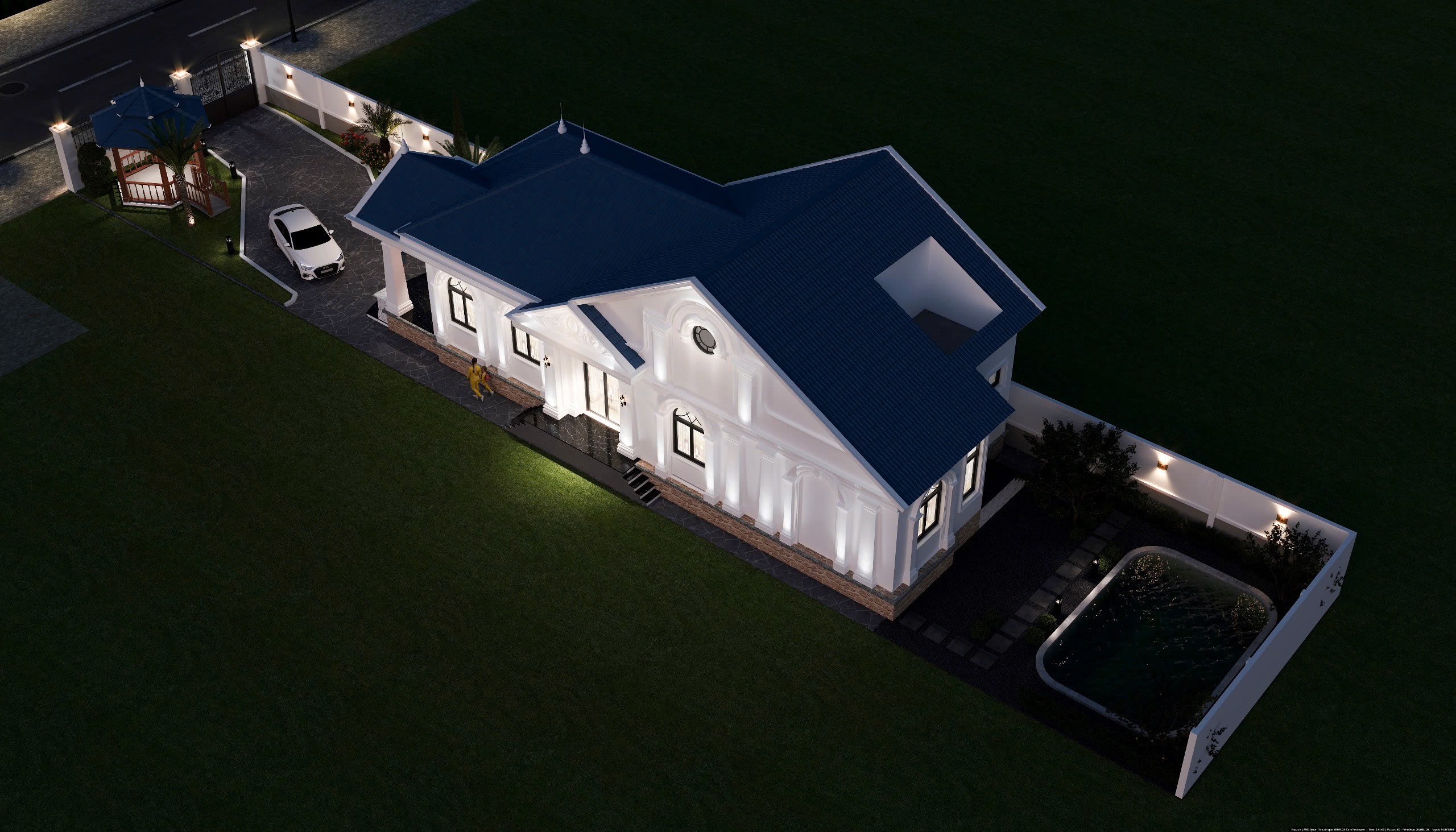 MẪU NHÀ CẤP 4 MÁI NHẬT 8.6X21M BẾN TRE: THIẾT KẾ TỐI ƯU TIỆN NGHI