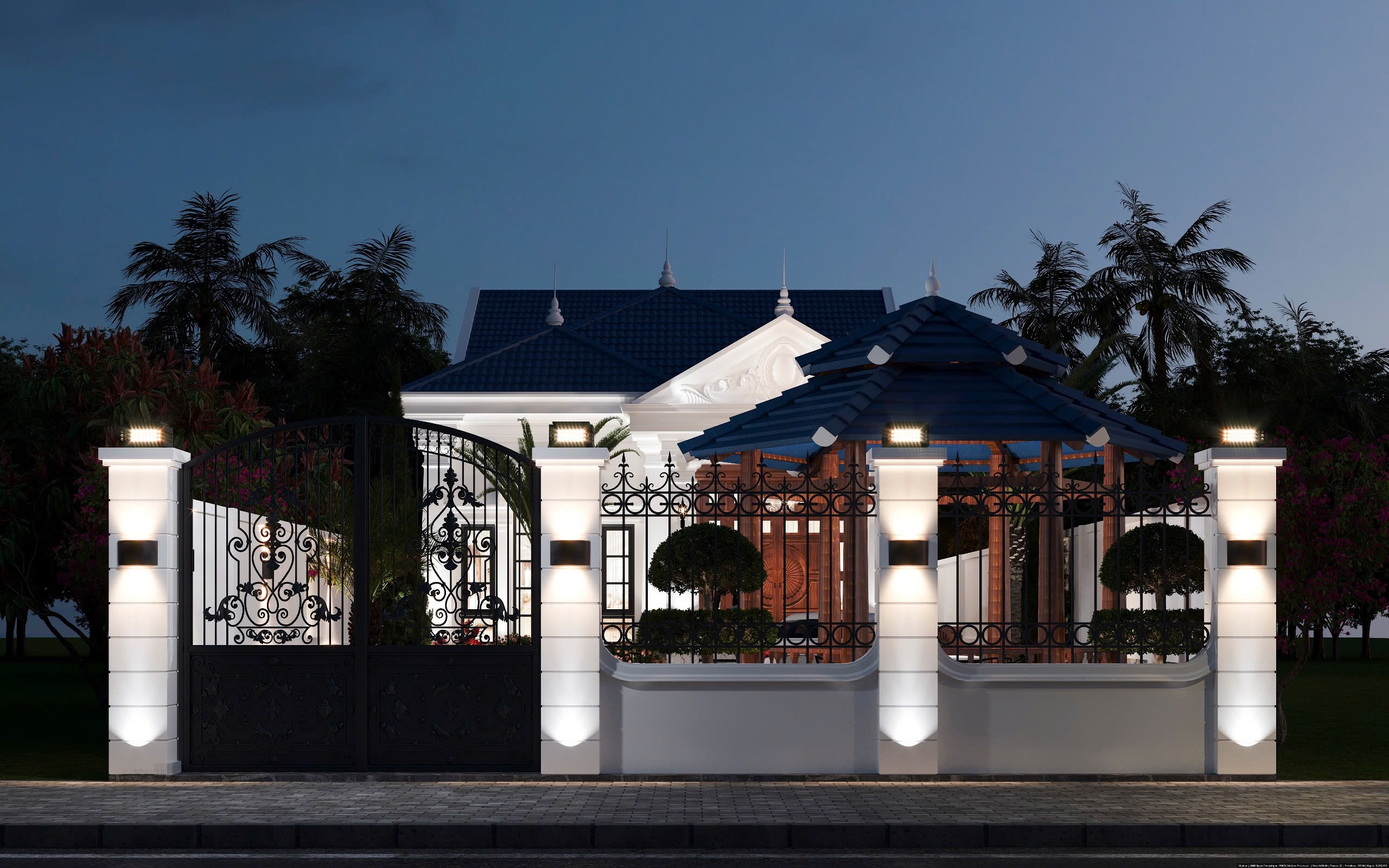 MẪU NHÀ CẤP 4 MÁI NHẬT 8.6X21M BẾN TRE: THIẾT KẾ TỐI ƯU TIỆN NGHI