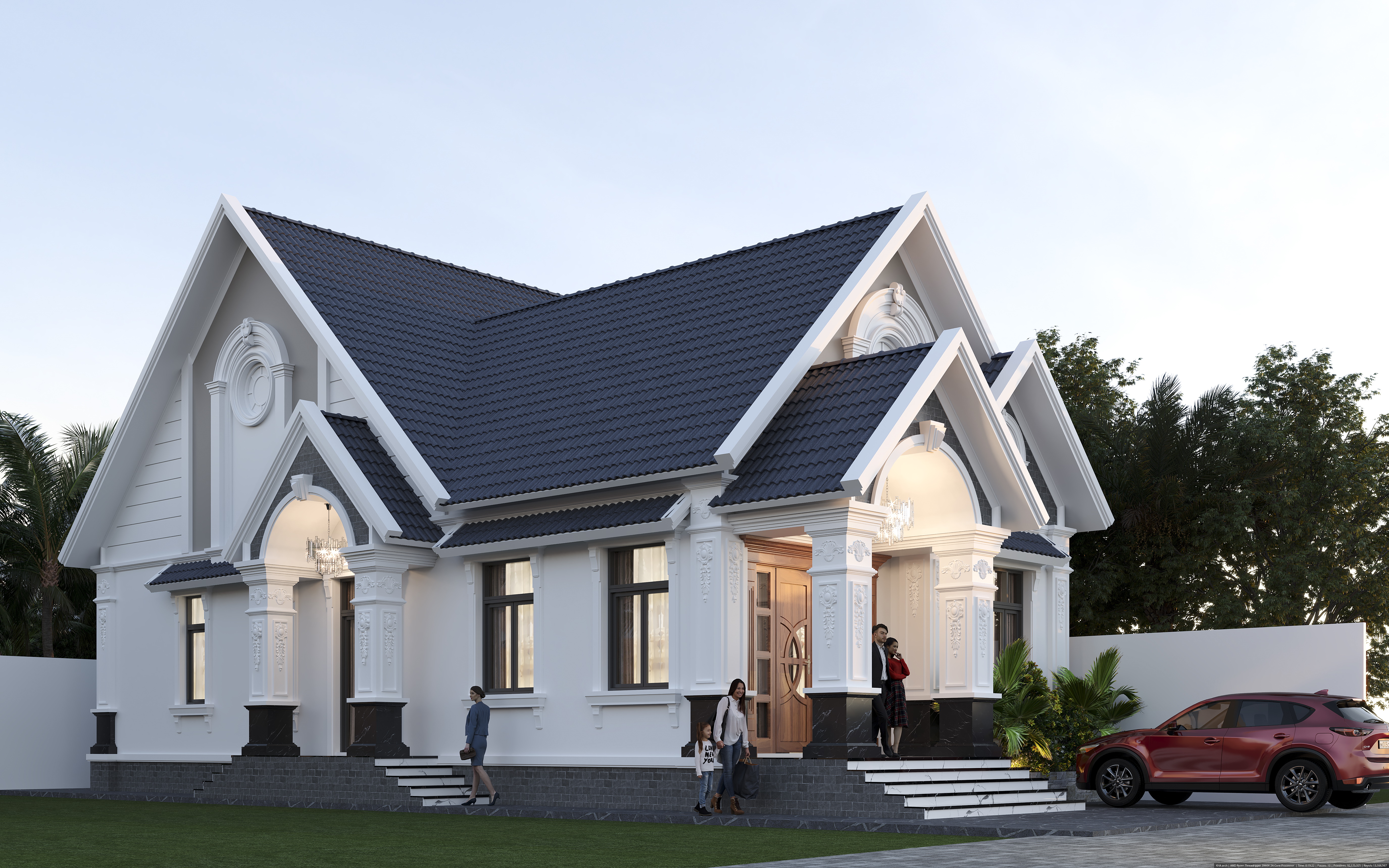 NHÀ CẤP 4 MÁI THÁI TẠI HÓC MÔN – NHÀ CẤP 4 8X17.5M TIỆN NGHI - HIỆN ĐẠI