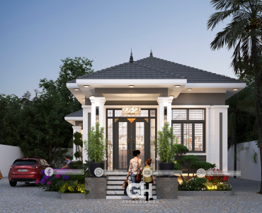 CÔNG TRÌNH THỰC TẾ BIỆT THỰ VƯỜN MÁI NHẬT CÓ DIỆN TÍCH 6.5X20M TẠI CÀ MAU 